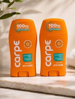 New Set of 2 Carpe Antiperspirant Deodorants